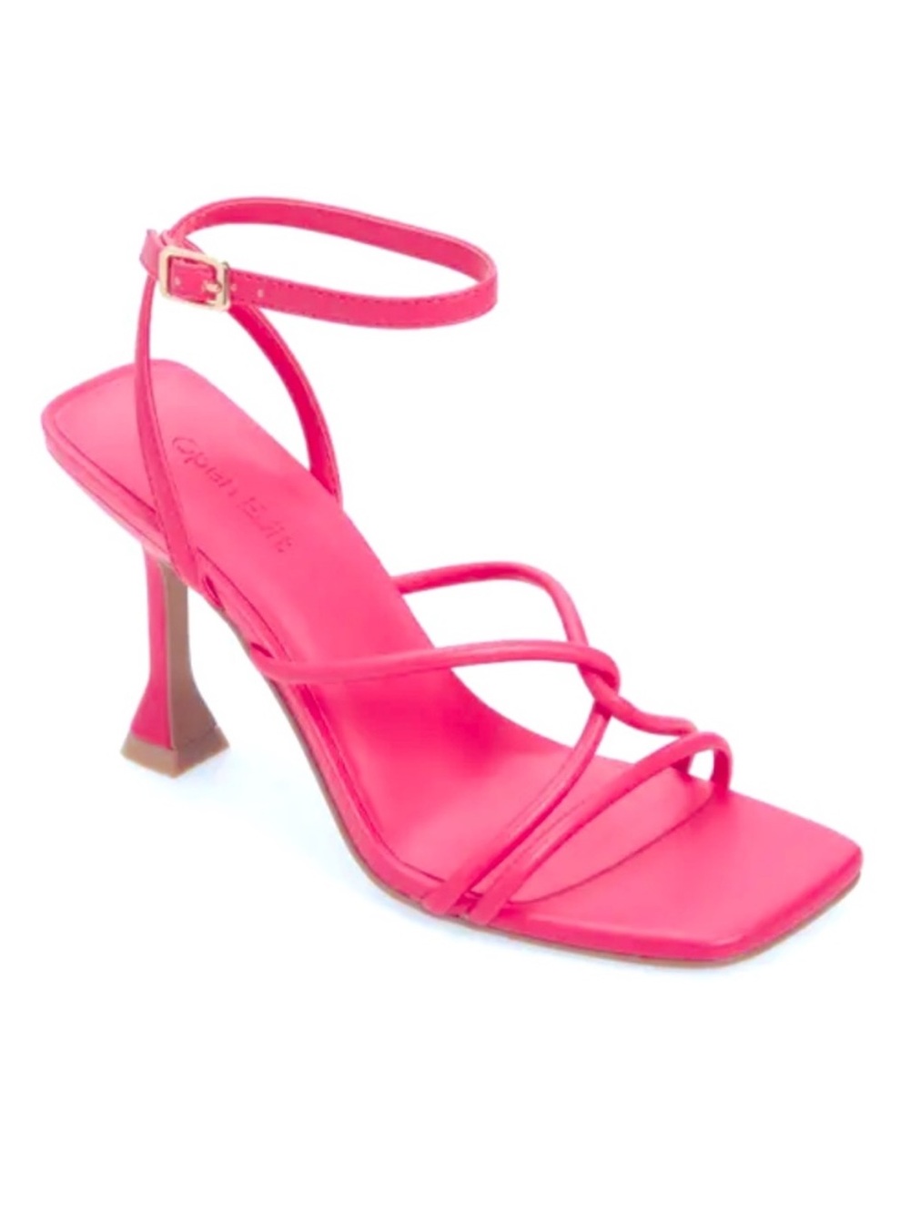 Open Edit Fuschia Pink Strappy Sandals Size 6